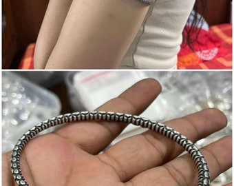 Silver Carved Arm band