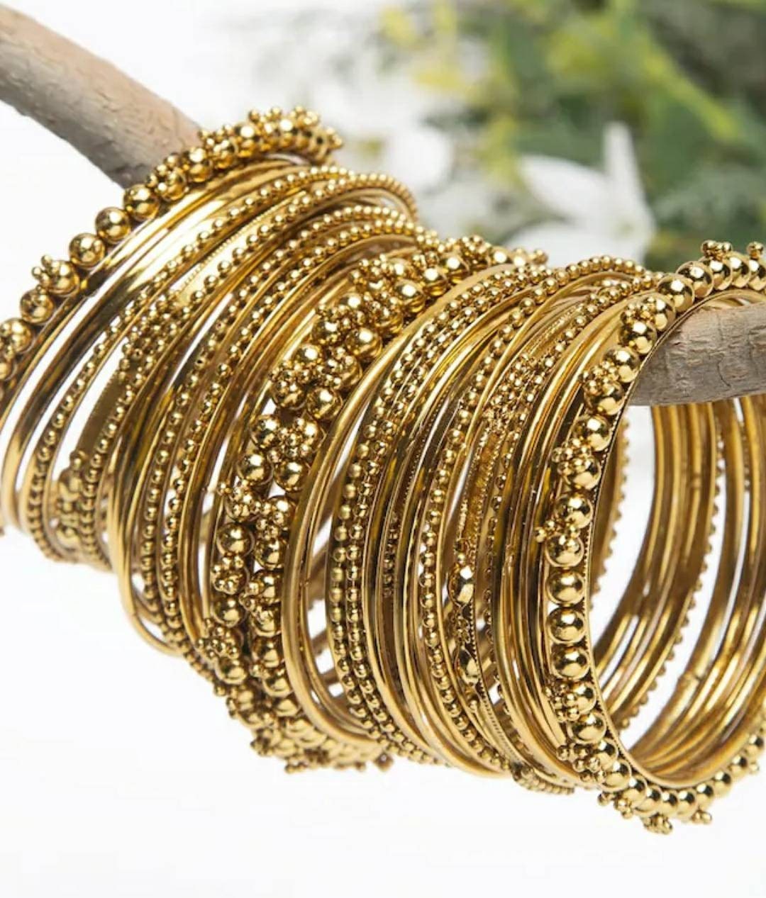 Golden cheap oxidised bangles