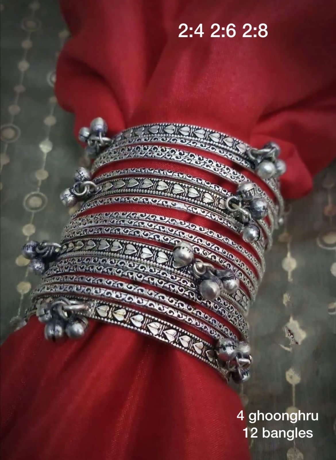 Bangle Bracelet Set for Women Silver Bangle Jewelry Oxidised