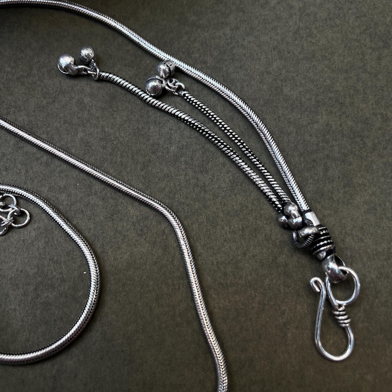 Oxidized Silver Kamarbandh Waist Chain | Tribal Belly Chain | Adjustable Ethnic Hip Belt | Boho Indian Waist Jewelry | Festival Jewelry kamarpatta