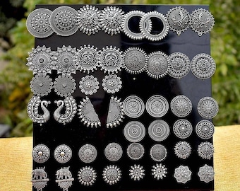 Oxidized stud earrings deals