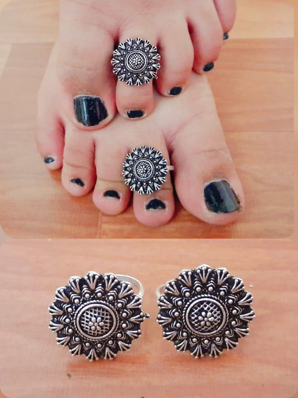 Designer toe Rings Indian Jewellery Adjustable Toe ring Etsy