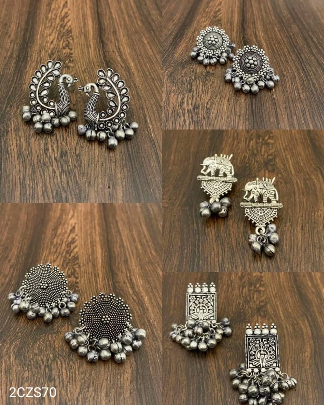 Boho Oxidized Silver Earring – Vintage Gulley