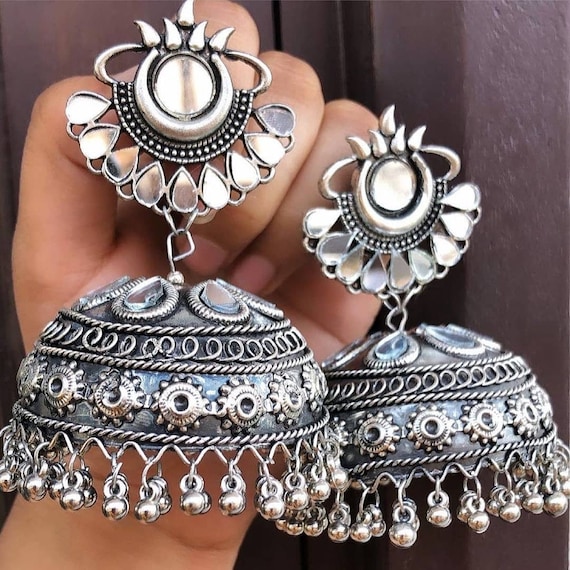 Retro Silver Bells Jhumka Earrings Women's Vintage Turkey Boho Tassel  Earrings | eBay