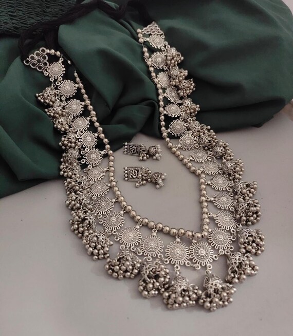 Jhumka necklace cheap set online