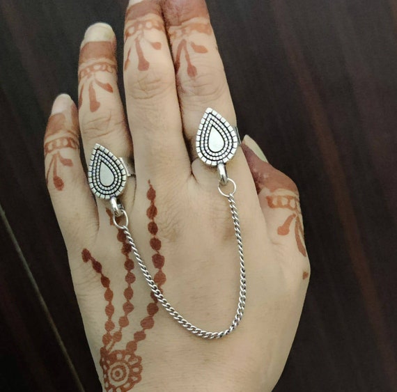 Buy Afghani Finger Ring, Glass and Ghungroo Ring, Indian Jewellery,  Handmade Jewllery, Gifts for Her, Ring, Oxidised Jewellery, Boho Ring  Online in India - Etsy