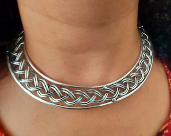 Silver Choker Necklace, Collar Necklace, neckring silver Necklace Choker, Bohemian Choker, Choker For Women, Collar For Women