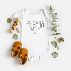 My Grandma Loves Me Personalized Onesie®, Gift from Grandma, Baby Shower Gift from Grandma, Grandma Gift for Baby, Grandma Gifts from Baby