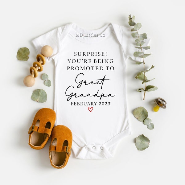 Promoted to Great Grandpa Onesie®, Pregnancy Announcement Onesie®, Great Grandparents, Great Grandpa Onesie®, Great Grandpa 2024