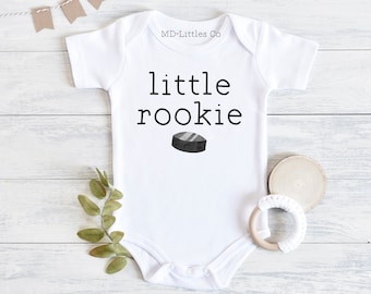 Hockey Baby Onesie®, Hockey Baby Shower, Little Rookie Onesie®, Baby Shower Gift, Hockey Onesie®, Sports Baby Shower, Hockey Baby