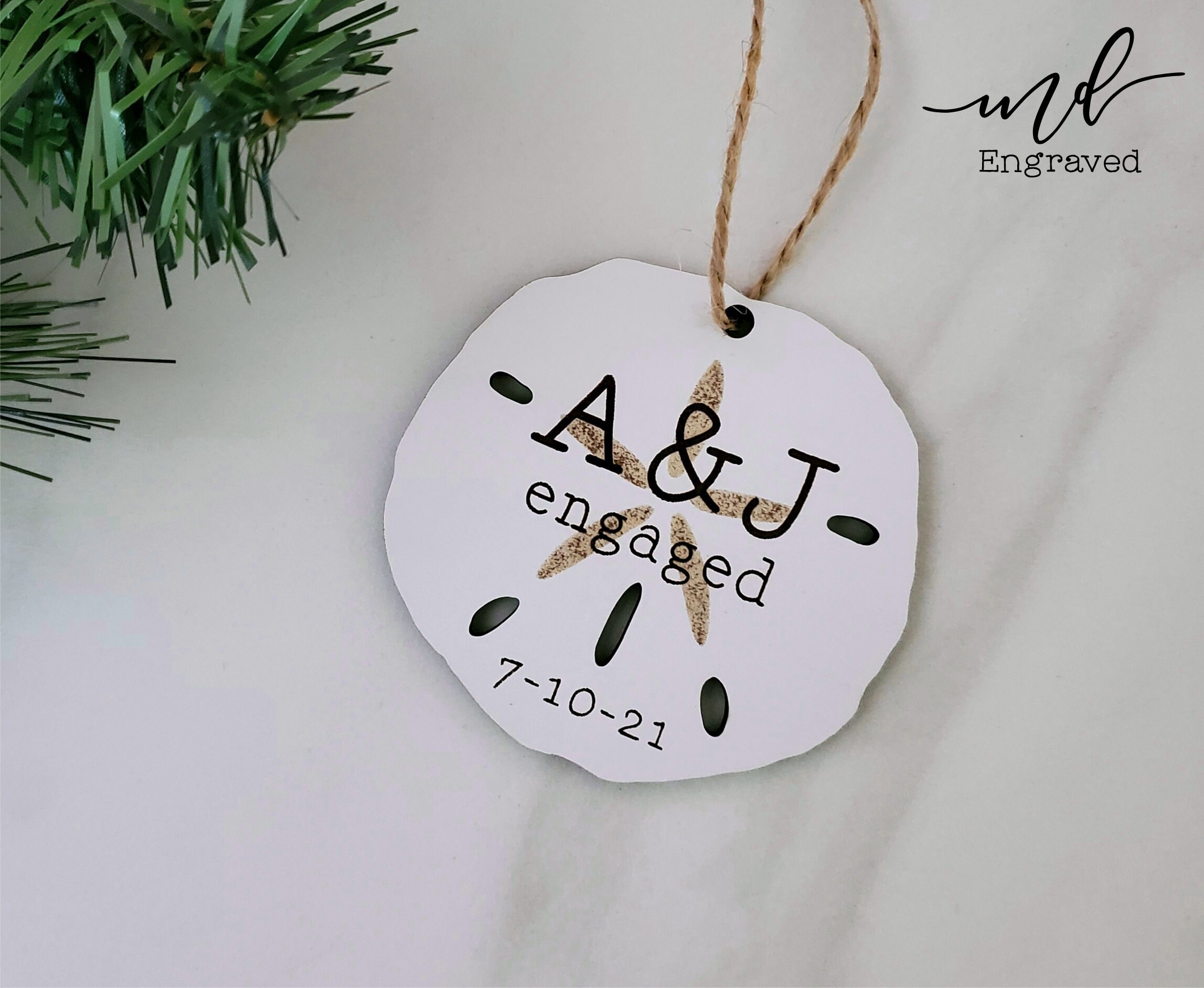 Engaged ornament, personalized, engagement ornament, engaged Christma…