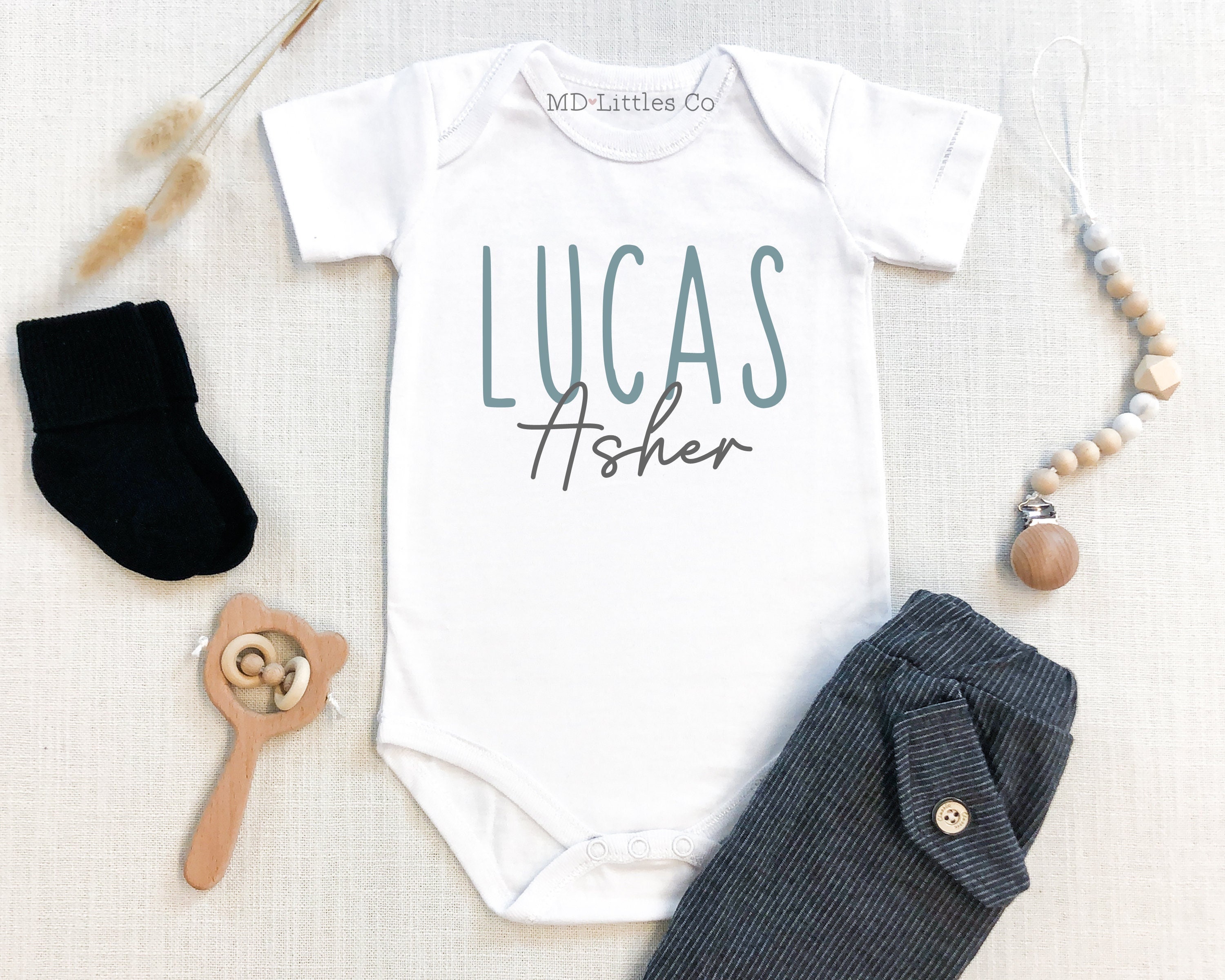 Personalized Boy Name Onesie® Baby Boys Onesies® Baby Name Etsy