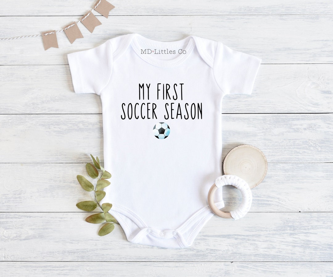 My First Soccer Season Onesie®, Soccer Baby Shower, Baby Shower Gift
