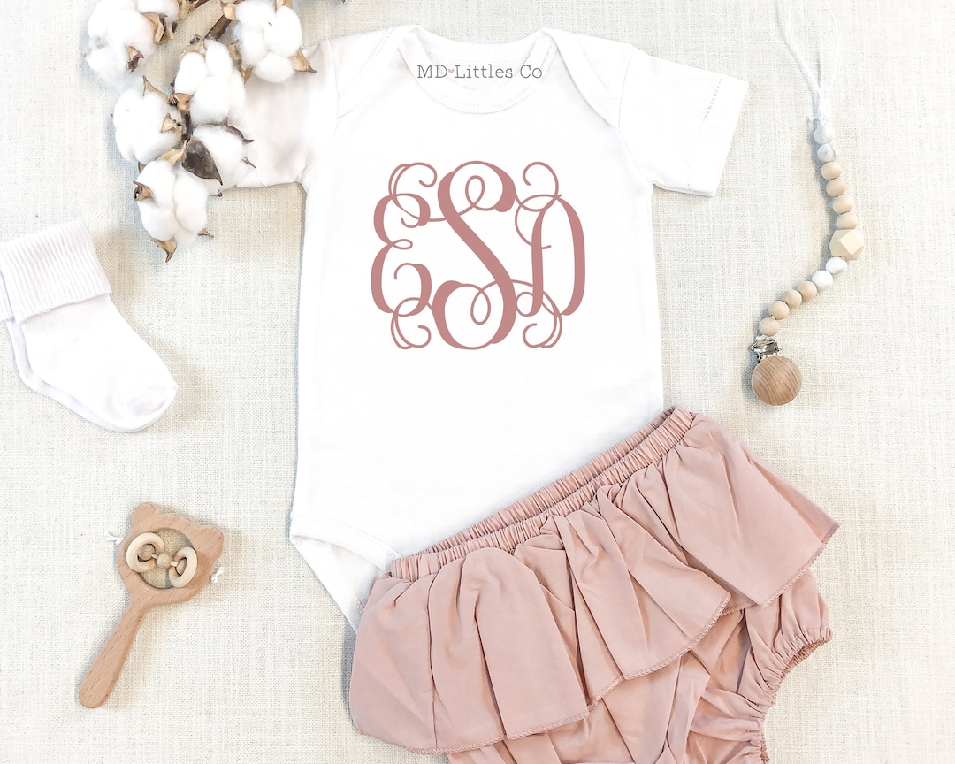 Monogram Baby Onesie®, Baby Gifts, Monogram Baby Gift, Baby Girl Gift