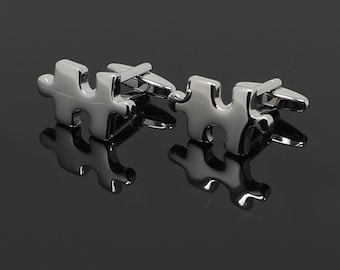 Autism Cuff Links Puzzle Piece Autism Cufflinks Christmas Father/'s Day