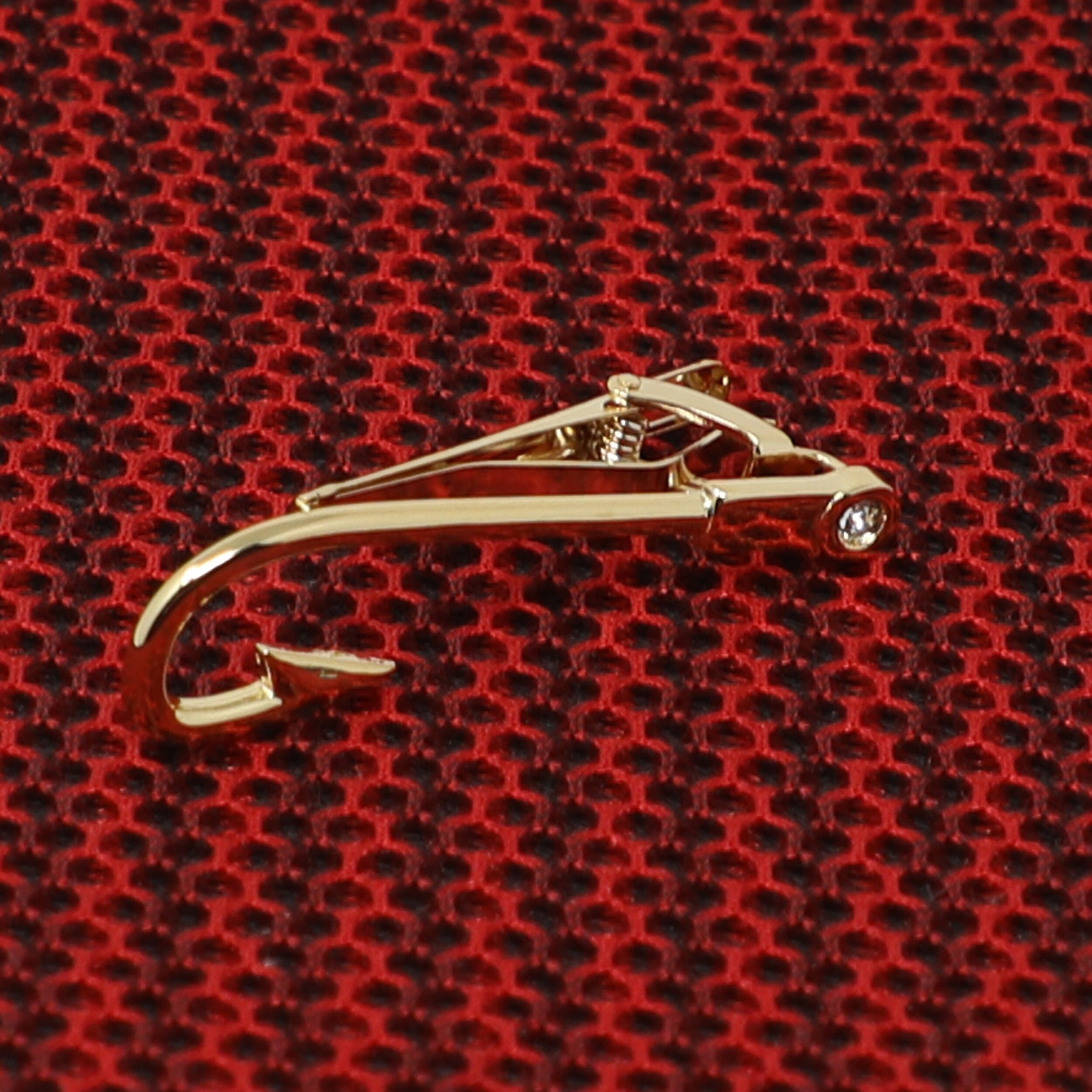 Fishing Hook Tie Clip Men Novelty Gold Tone Fishhook Tie Bar Etsy