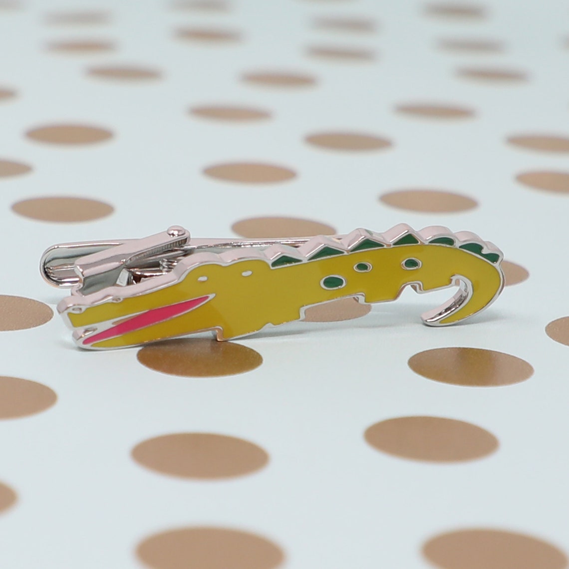 Novelty Crocodile Tie Clip Men Fancy Animal Alligator Tie Bar Etsy