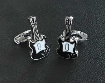 Men Novelty Guitar Cuff Links Music DJ Cuff links Best Gift For Him