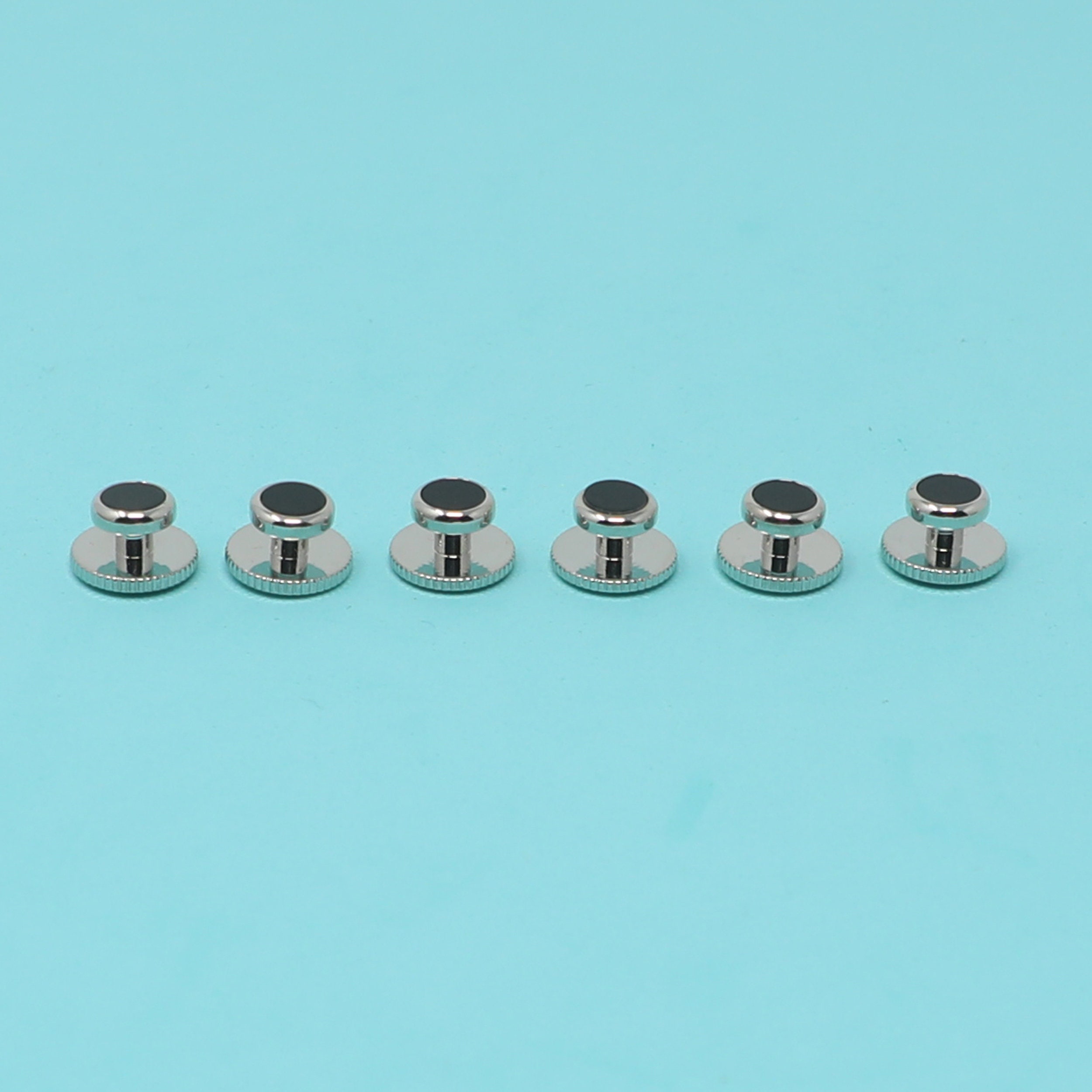 Round Onyx Formal Wear Dress Shirt Studs Set DAD Husband Etsy