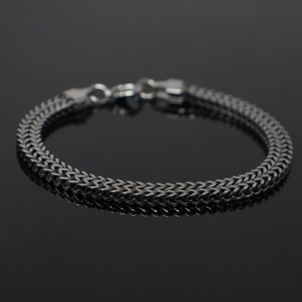 Stainless Steel Foxtail Chain Men Bracelet