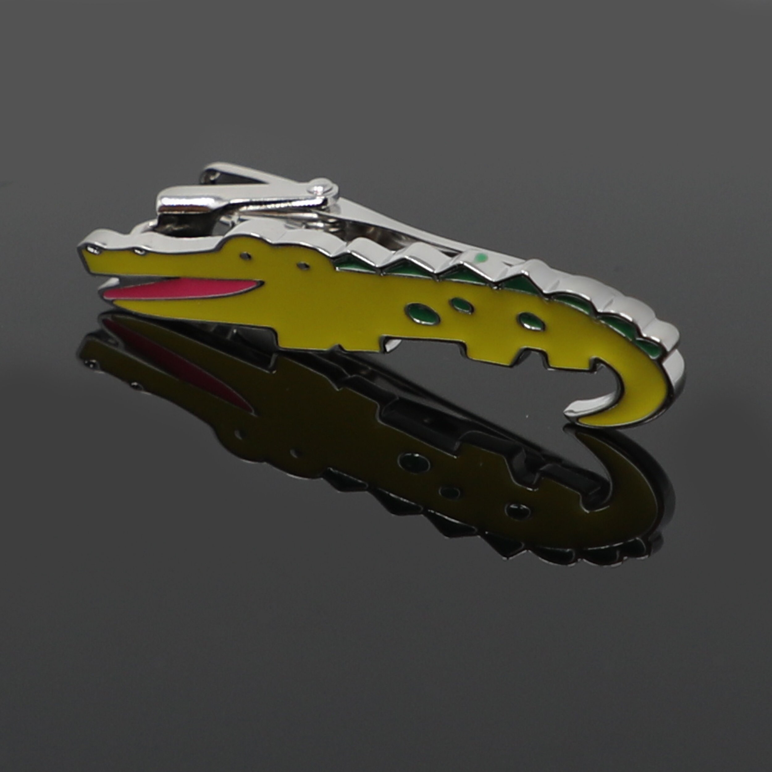 Novelty Crocodile Tie Clip Men Fancy Animal Alligator Tie Bar Etsy