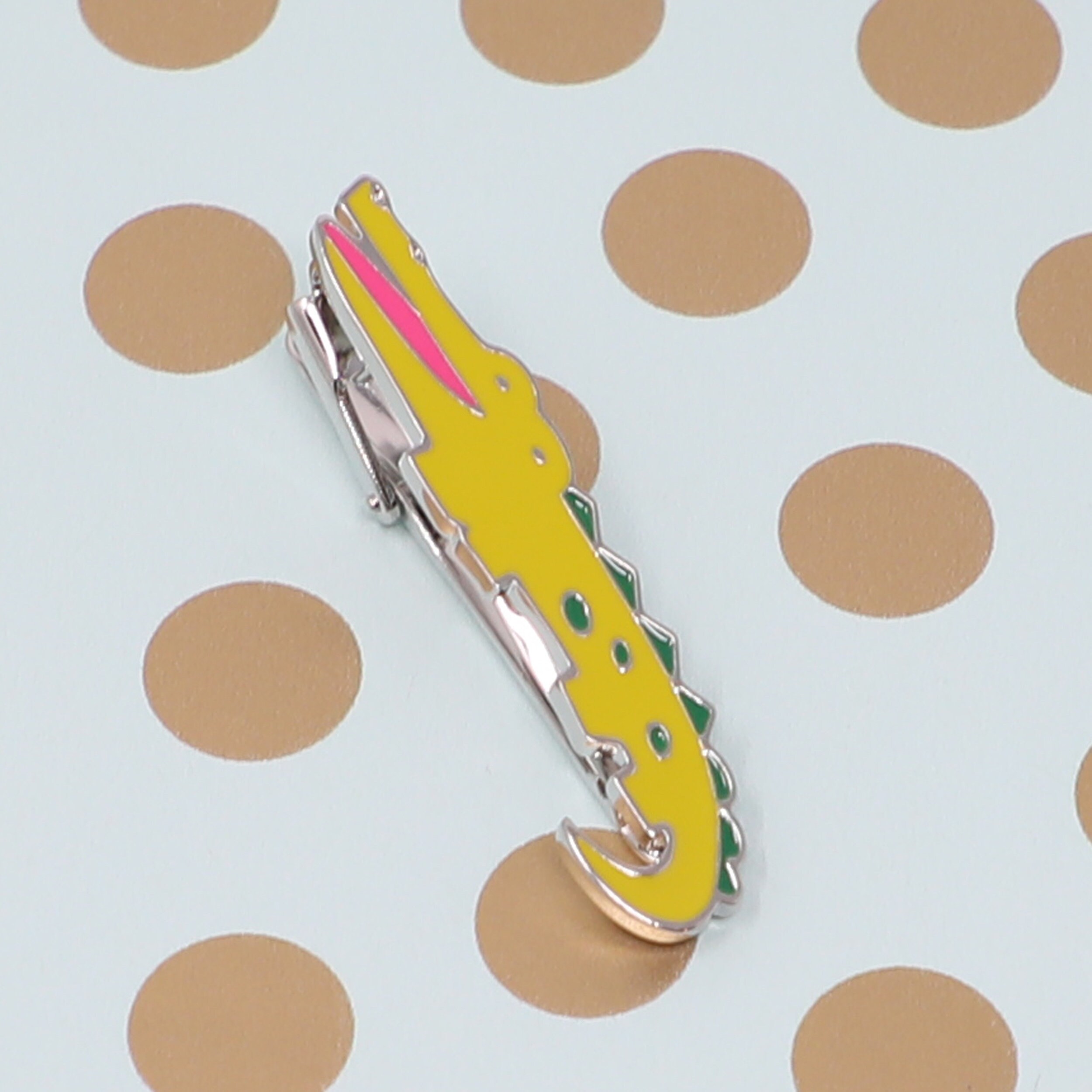 Novelty Crocodile Tie Clip Men Fancy Animal Alligator Tie Bar Etsy