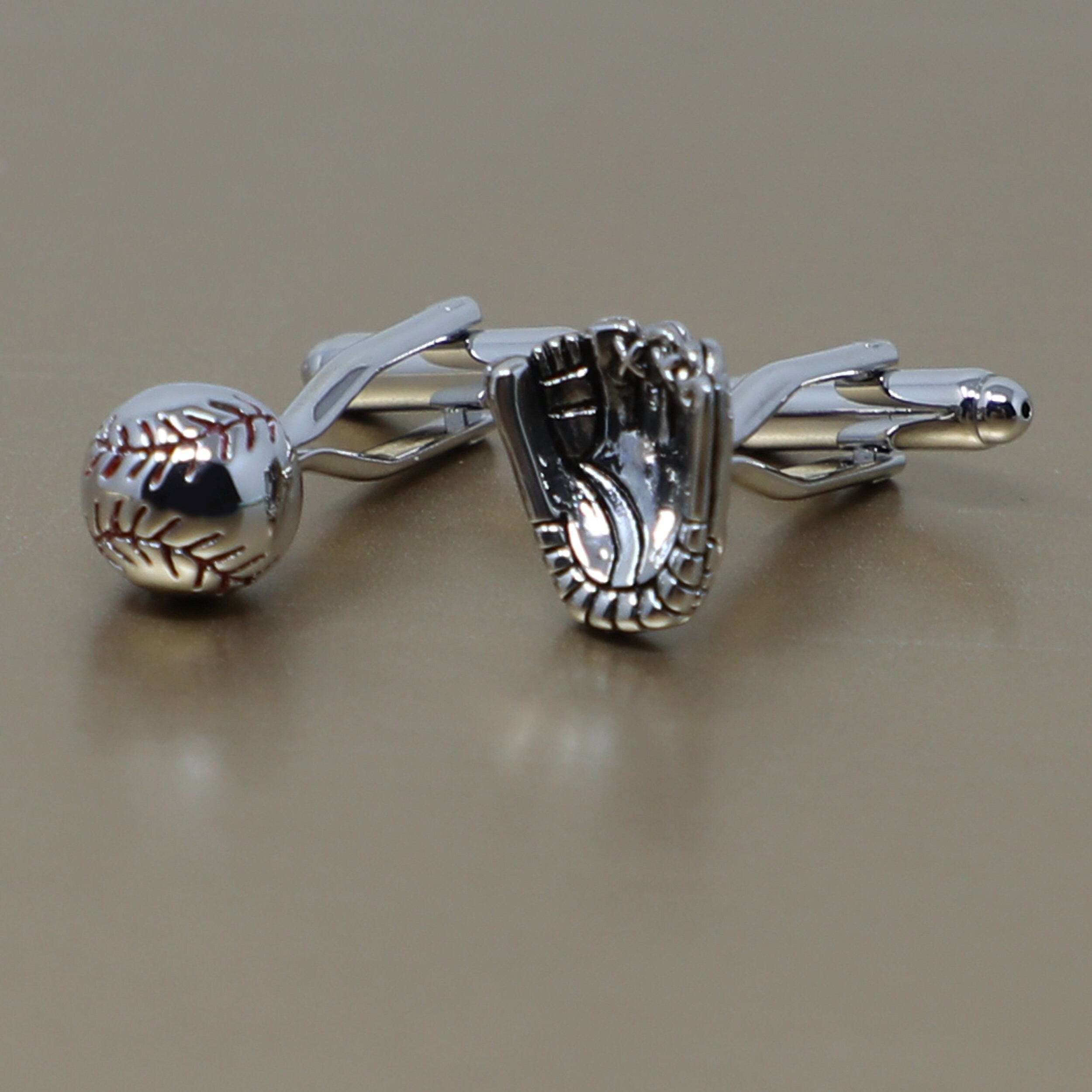 Baseball And Glove Cuff Links Baseball Sports Cufflinks Best Etsy