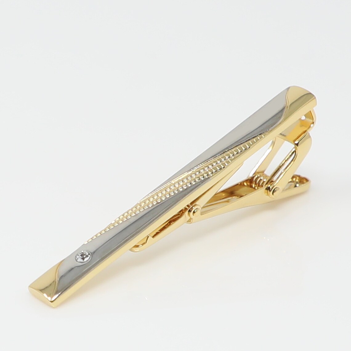 Silver and Gold Two-tone Finish Tie Clip Tie Bar Best Birthday - Etsy