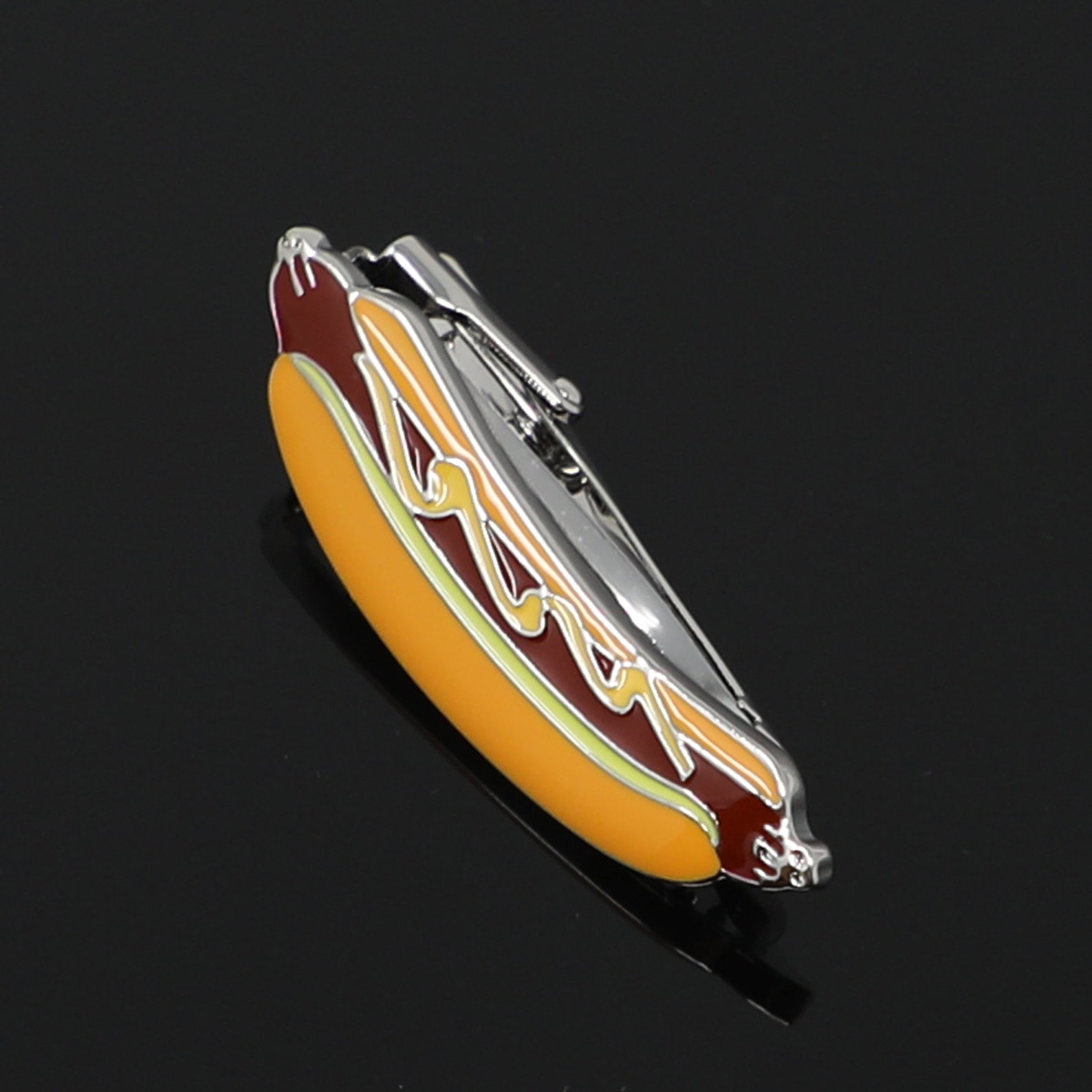 Novelty Hotdog Tie Clip Men Fancy Tie Bar Best Birthday Etsy