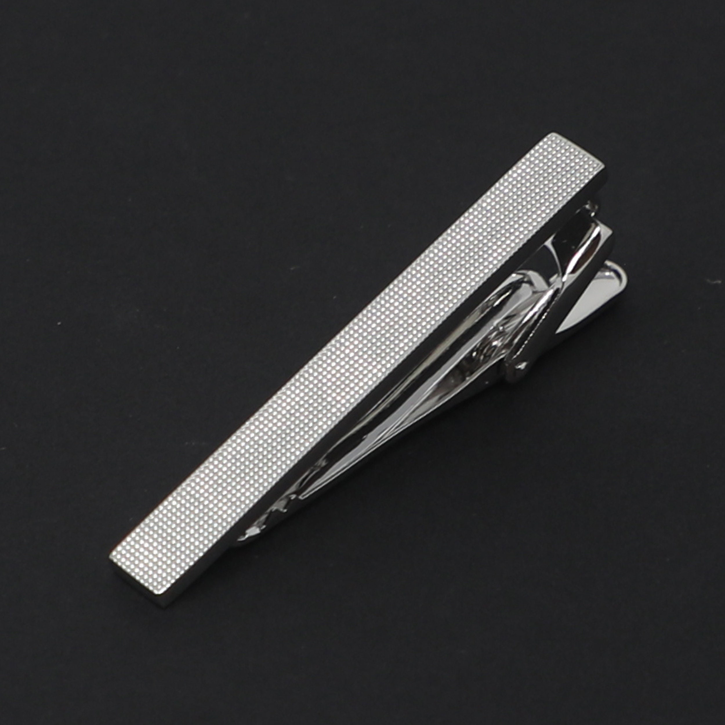 High Quality Fine Grid Top Men Classic Tie Clip Black Tie Bar Etsy