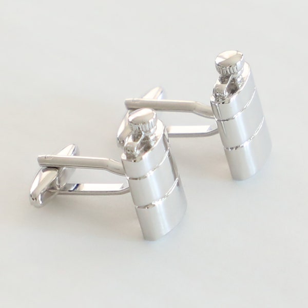 Flask Cufflinks Wine Flask Cuff Links Father's Day Birthday Gift for Him