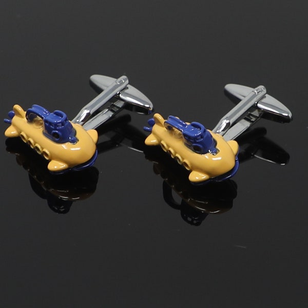 Men Novelty Submarine Pigboat Cufflinks Dad Birthday Father's Day Best Gift For Him