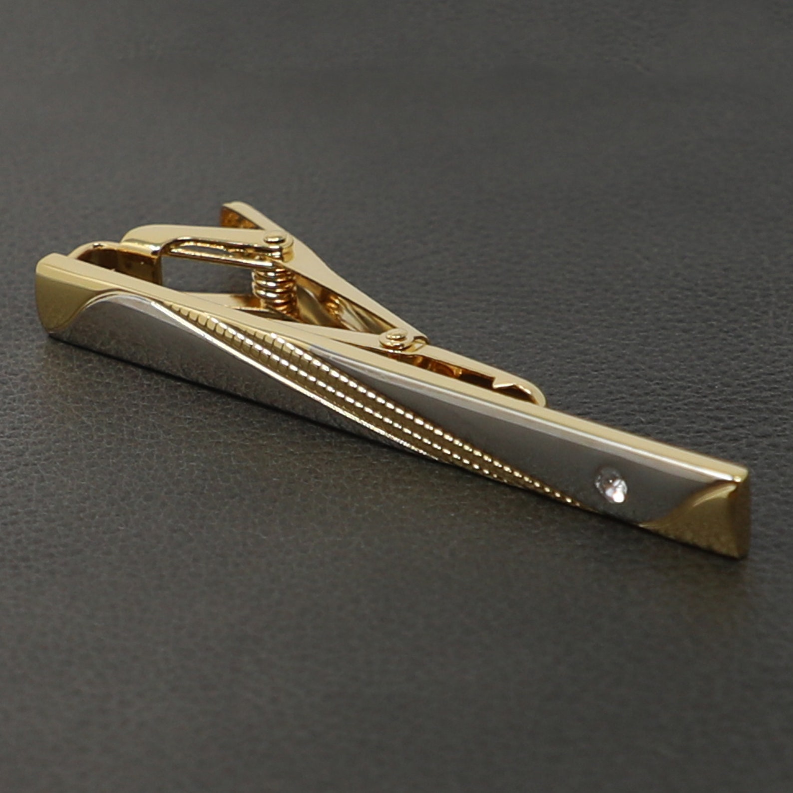 Silver and Gold Two-tone Finish Tie Clip Tie Bar Best Birthday - Etsy