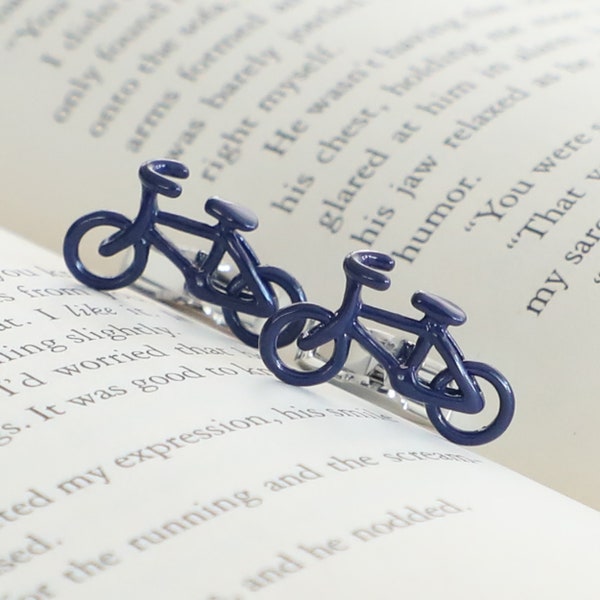 Blue Bike Cuff links Racing Bicycle Cuff Links Biking Sport Cuff Links Best Gift for Him