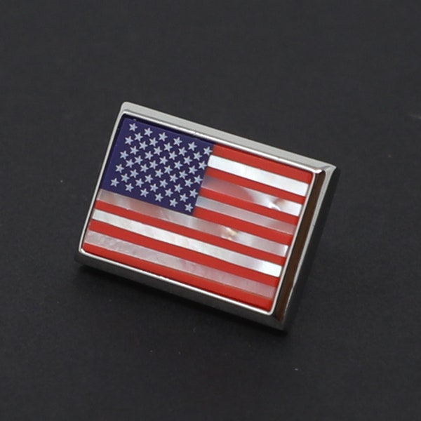 USA Flag Lapel Pin American Flag Men Suit Pin Anniversaire Cadeau de mariage pour lui