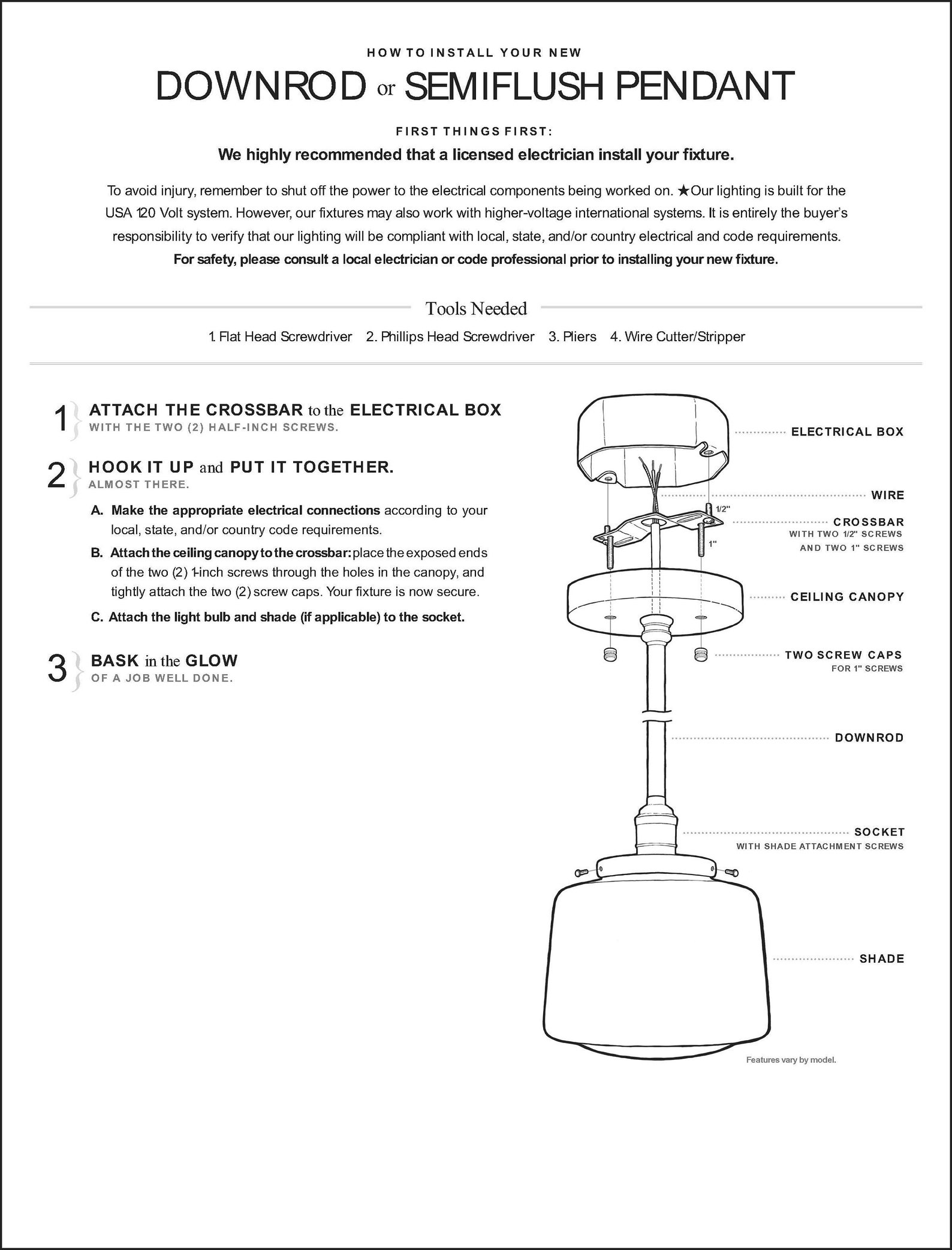 Modern Soft Tapered Clear Glass Fixture Semiflush Light Etsy
