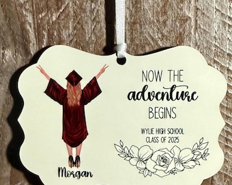 2025 High School Graduation Gift, College Graduation Ornament, Personalized Graduation Ornament, Graduation Gift, 2025 Graduation Gift