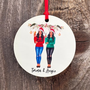 Christmas Ornament, Personalised Gift for Best Friend, Christmas Gift, Personalized Ornament, Best Friend Ornament, Merry Christmas Friend