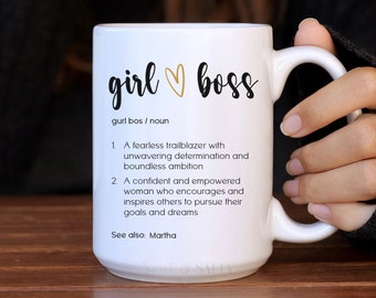 Girl Boss Gift, Boss Coffee Mug, Girl Boss Coffee Mug, Gift for Bosses Day, Personalized Girl Boss Coffee Mug, Boss Lady Coffee Mug