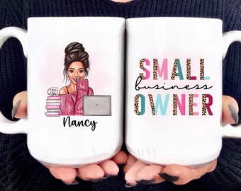 Personalized Boss Coffee Mug, Small Business Owner Gift, Boss Lady Mug, Boss Day Gift Idea, Small Business Owner Mug, Boss Babe Coffee Mug