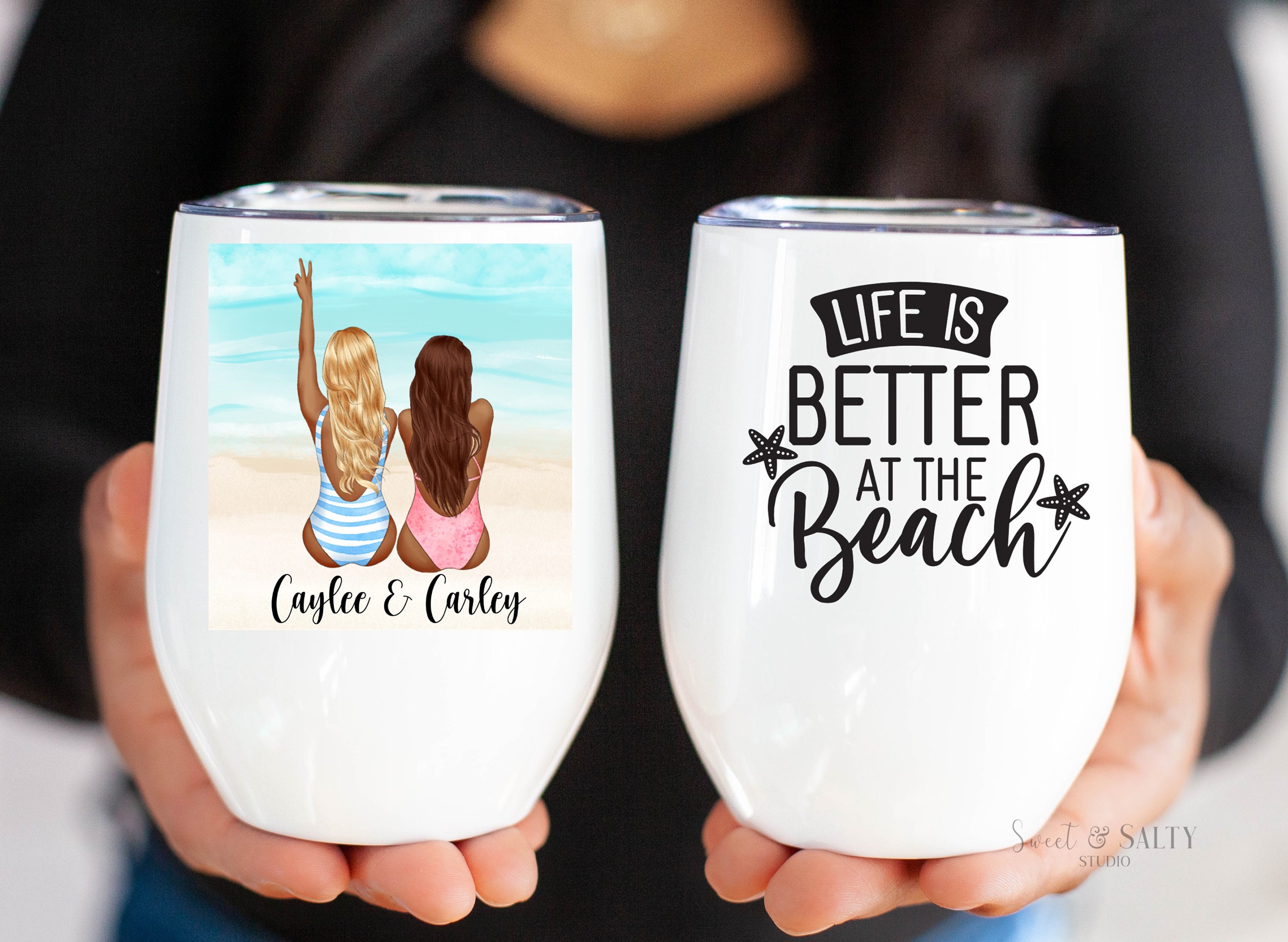 Life is Better at the Beach Vacation Tumbler Best Friend | Etsy