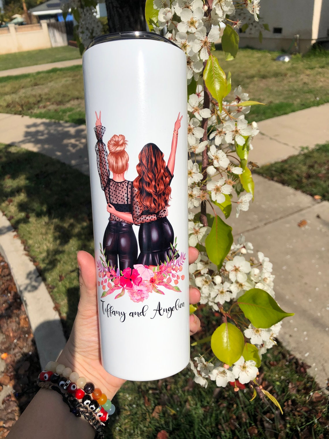 Personalized Best Friend Tumbler Love You Bitch Best Etsy