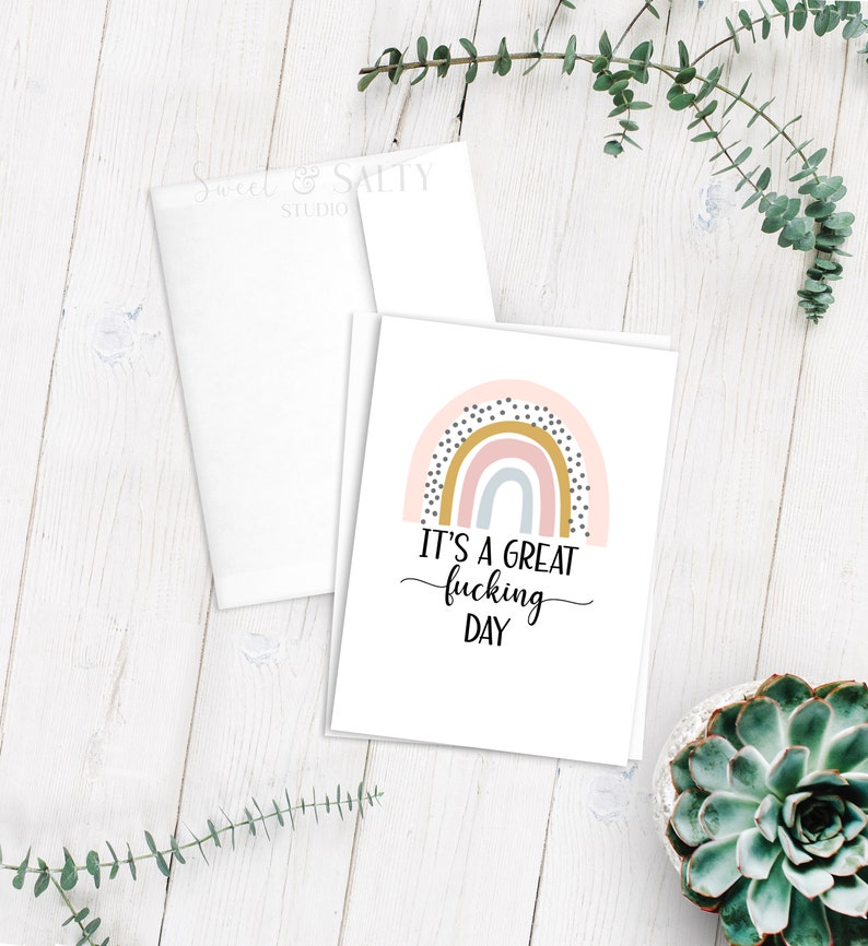 Rainbow Folded Note Cards Greeting Cards Blank Note Cards Etsy