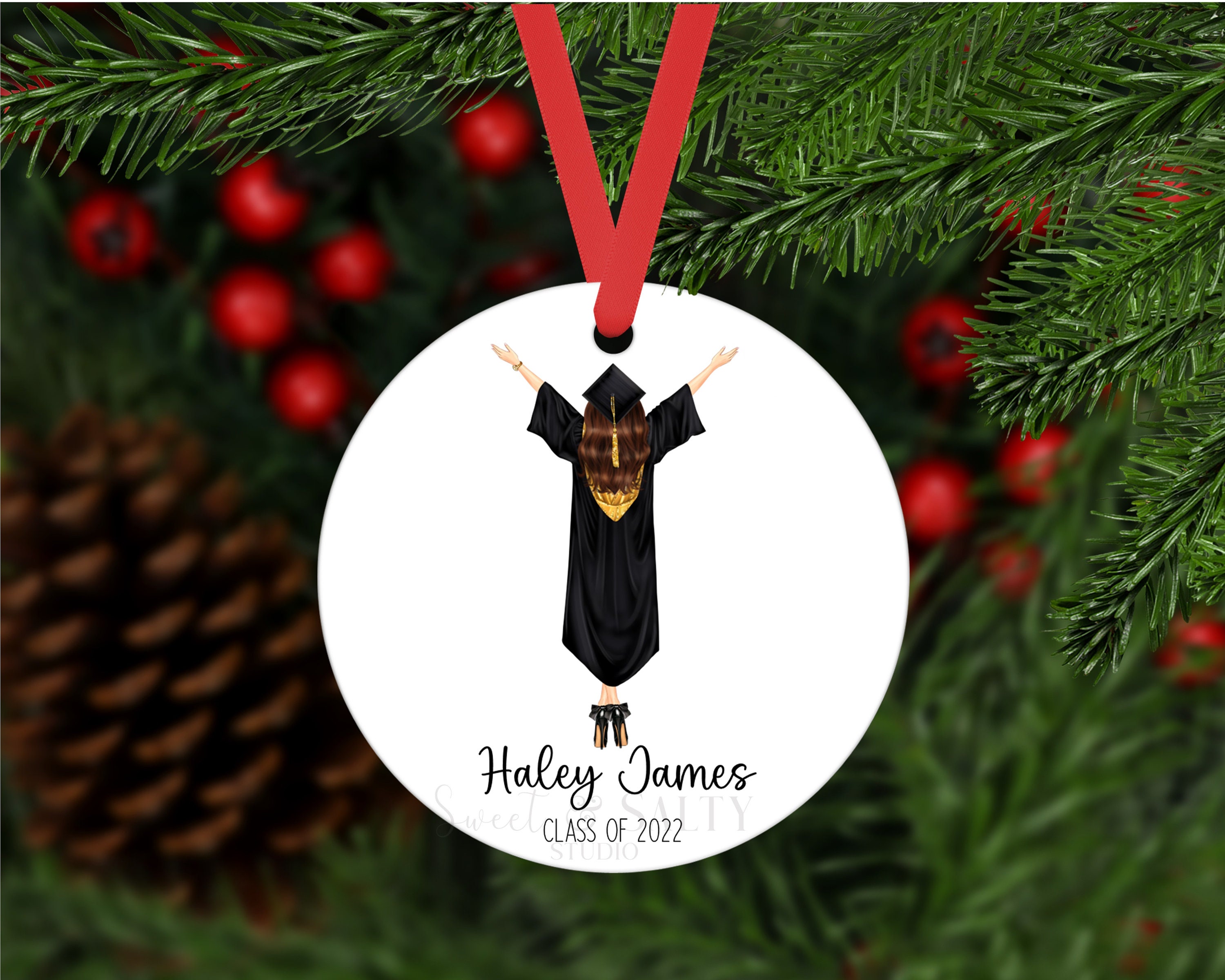 Personalized High School Graduation Ornament Graduation Gift Etsy