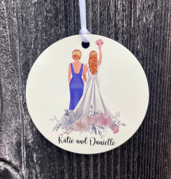 Bridesmaid Ornament, Keepsake for Bridal Shower, Wedding Keepsake, Bridal  Shower Favors, Christmas Wedding Ornament, Maid of Honor Gift - Etsy