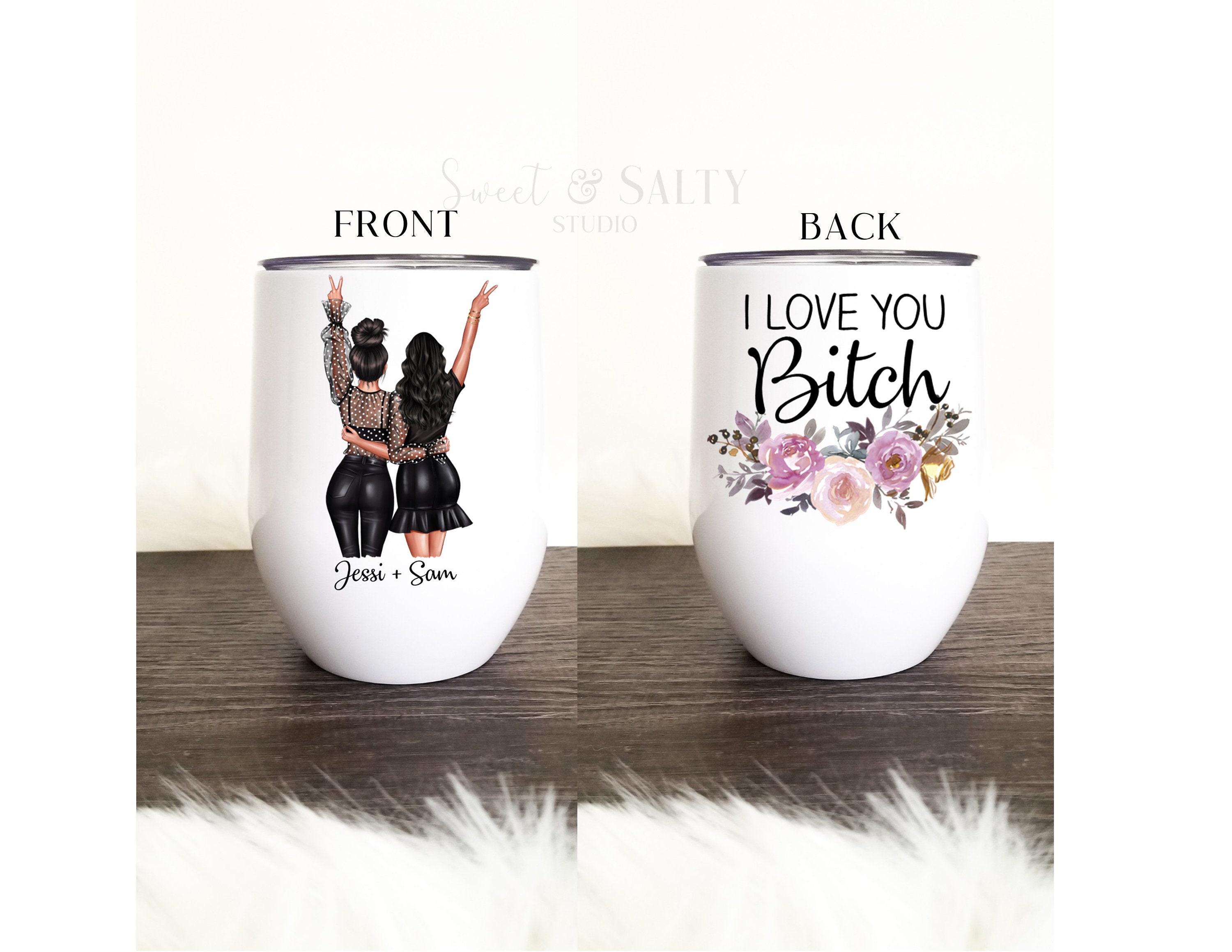 Wine Tumbler Personalized Wine Tumbler Best Friend Gift Etsy