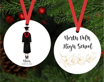 High School Graduation Gift, College Graduation 2024 ornament, Class of 2024 Graduation Ornament, Personalized Graduation Ornament