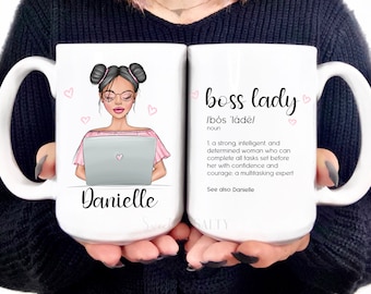 Boss Woman Coffee Mug, Boss Lady Definition Mug, Boss Day Gift Idea, Personalized Boss Lady Coffee Mug, Boss Lady Gift, Boss Lady Coffee Mug