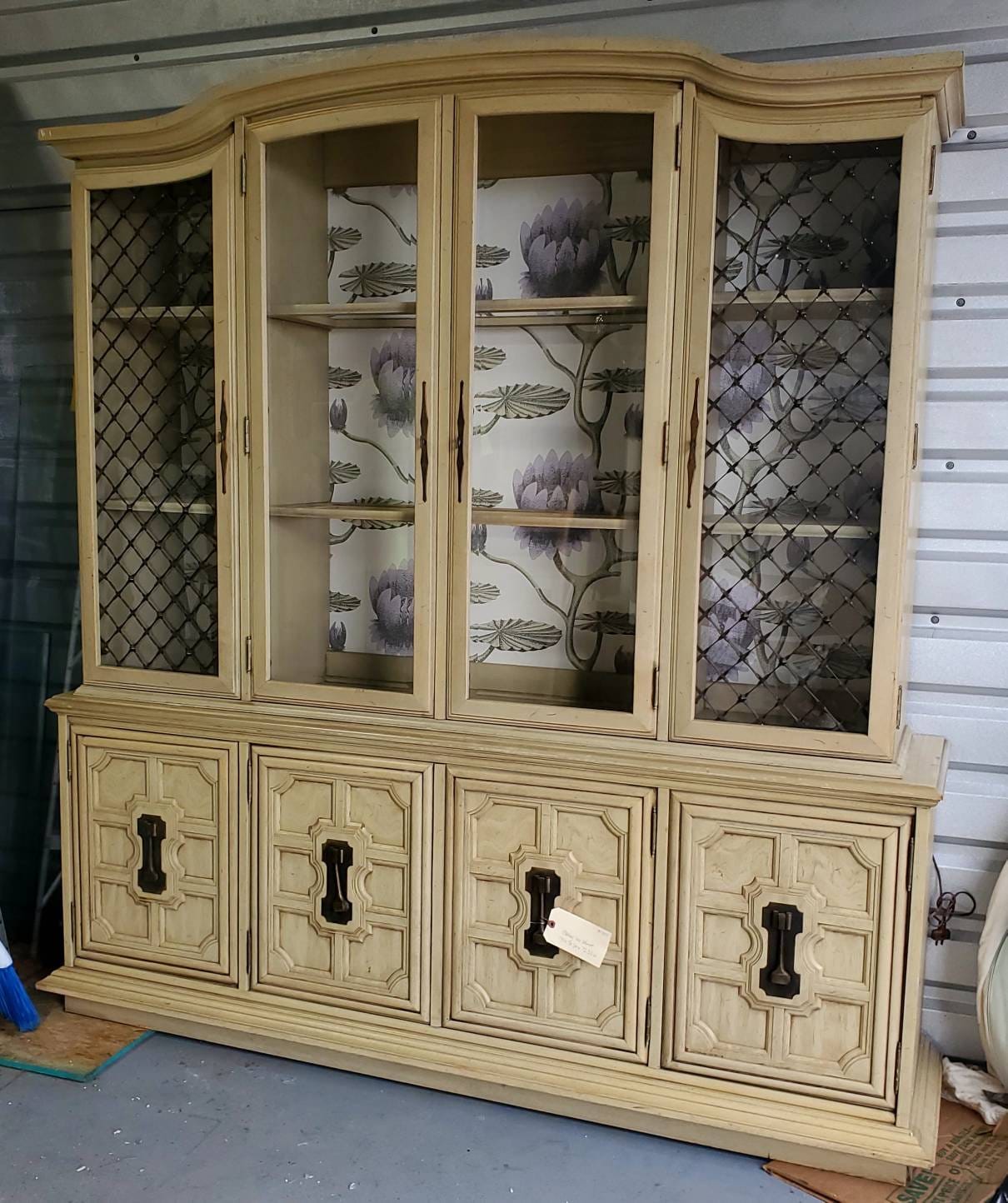 Faux online bamboo cabinet