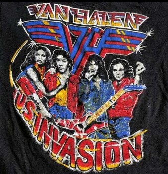 VAN HALEN U.S. 1980 Invasion Tour T 